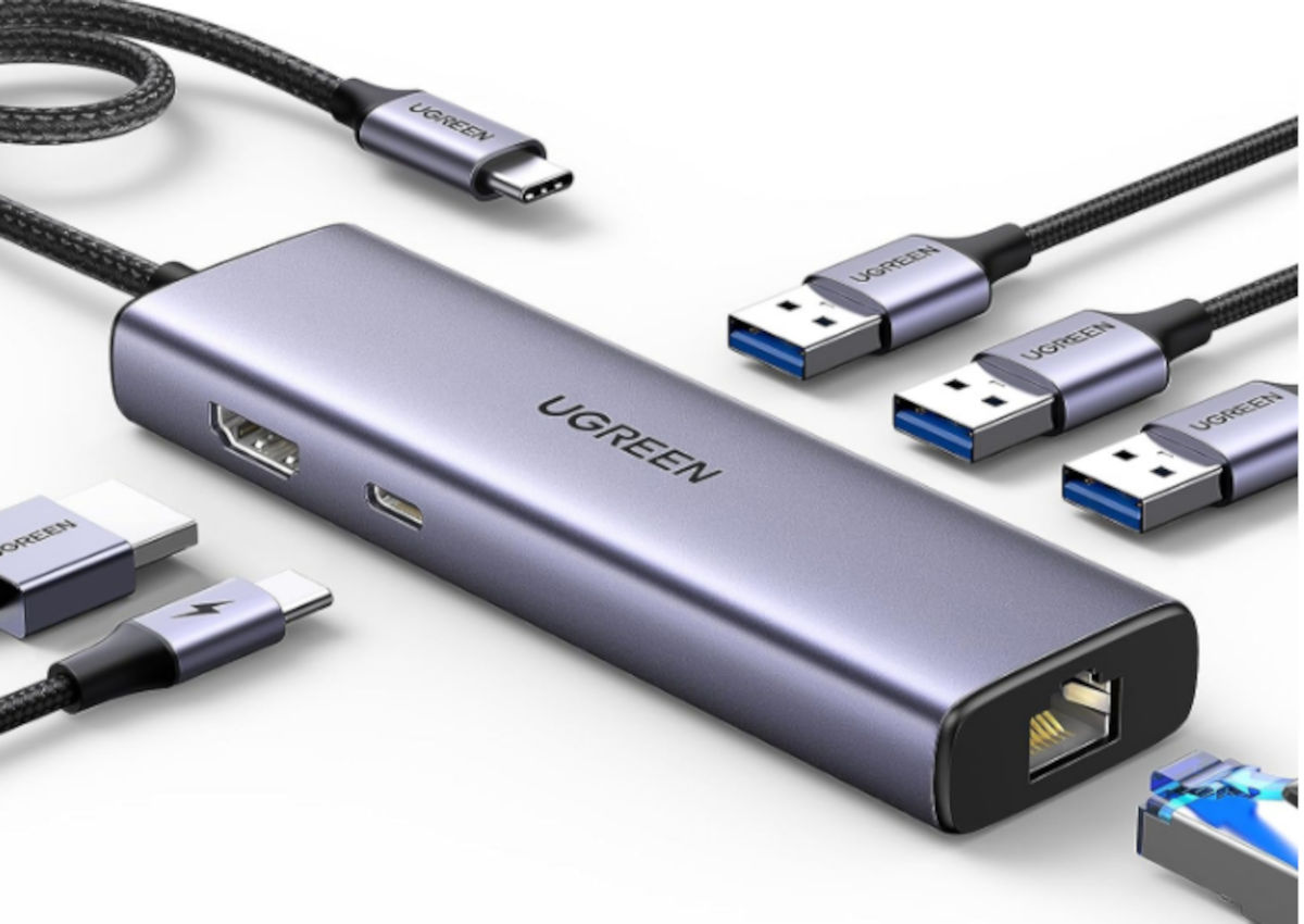 Hub USB-C UGREEN 6 en 1 - Hub USB-C para móviles