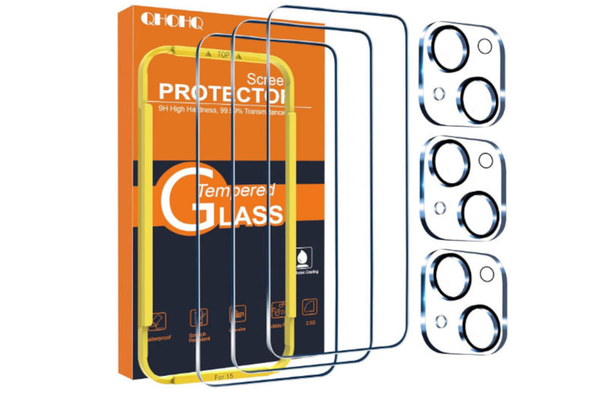 Protector de pantalla QHOHQ - protectores de pantalla para blindar tu iPhone 15