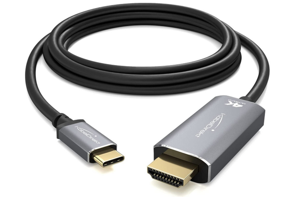 cable kabeldirect uno de los 5 mejores cables USB-C a HDMI