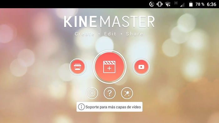 Abrir la aplicación KineMaster