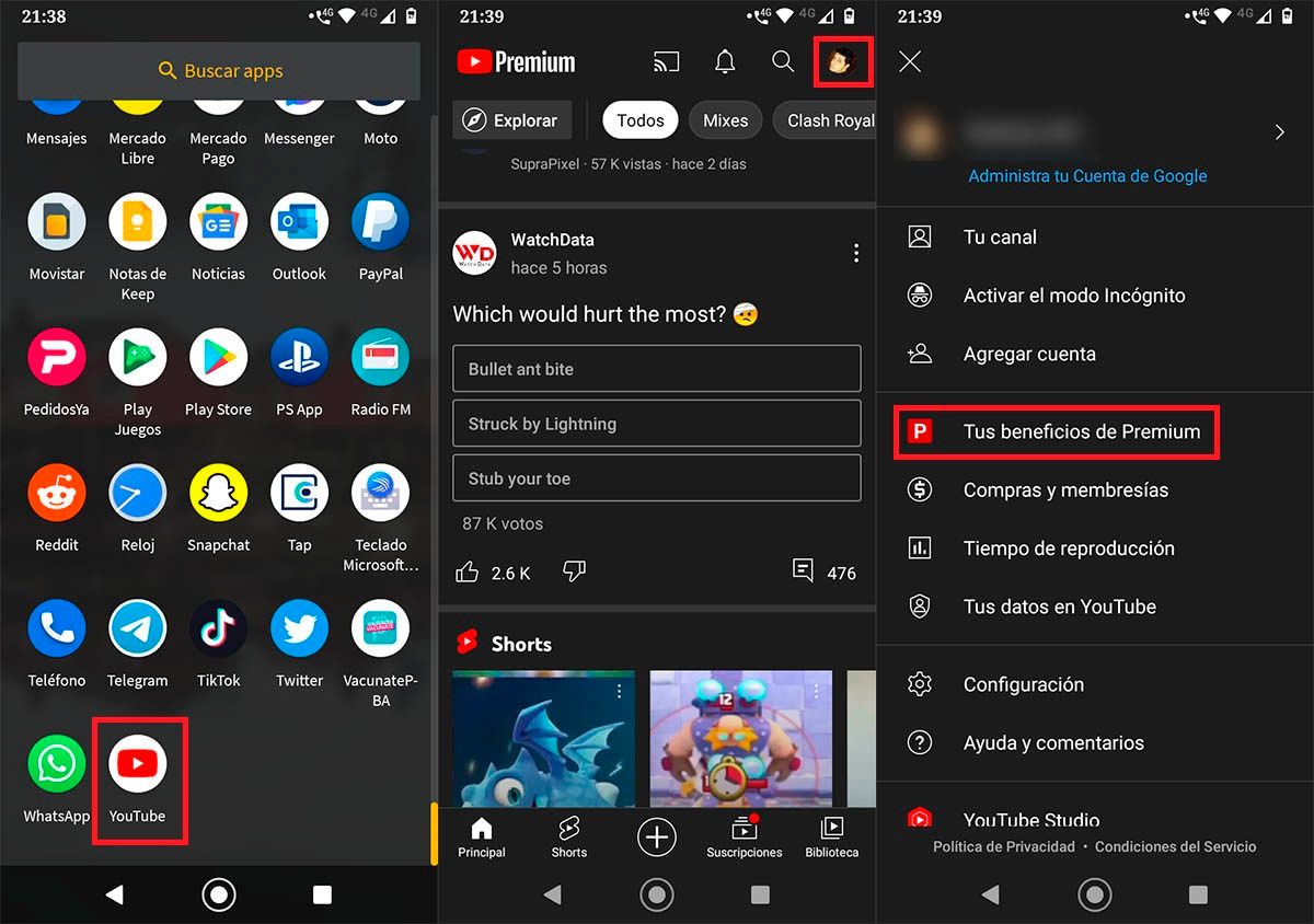 Activar YouTube Premium en Xiaomi