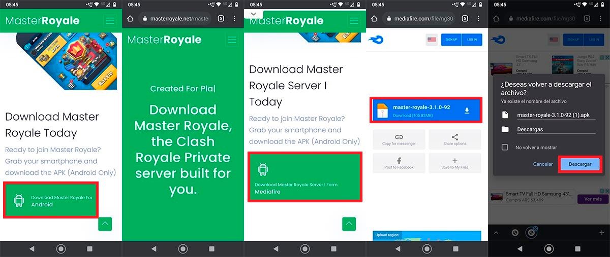 Actualizar Master Royale en Android