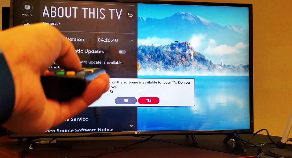 Actualizar firmware de smart tv