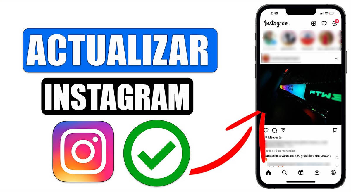 Actualizar la app de Instagram en tu móvil