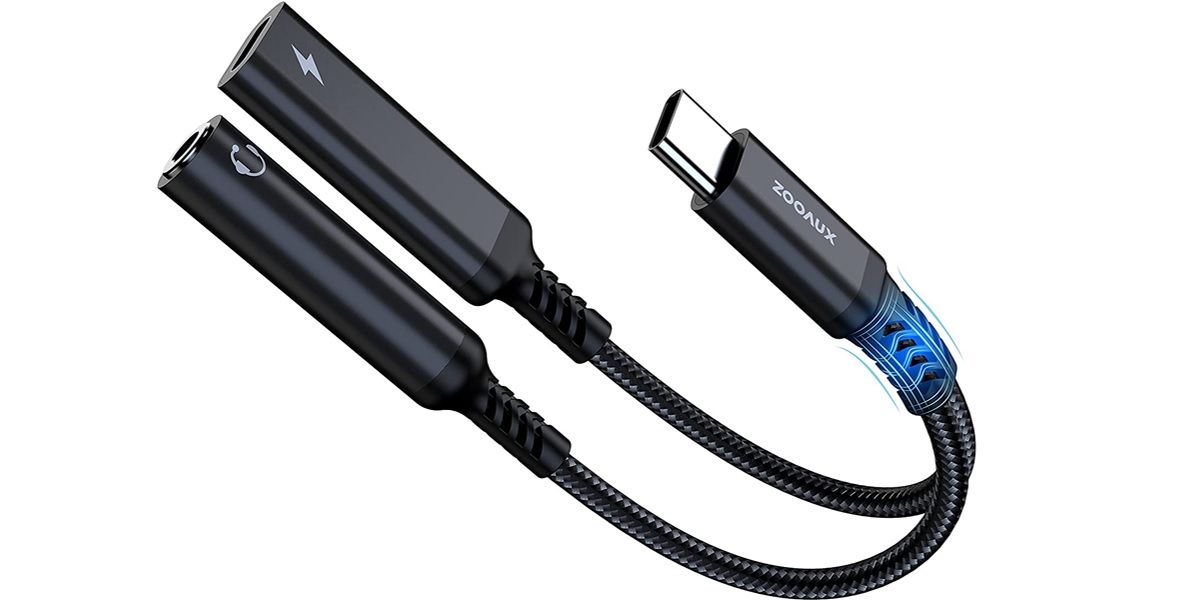 Adaptador USB-C a jack de 3,5 mm (2 en 1) de ZOOAUX