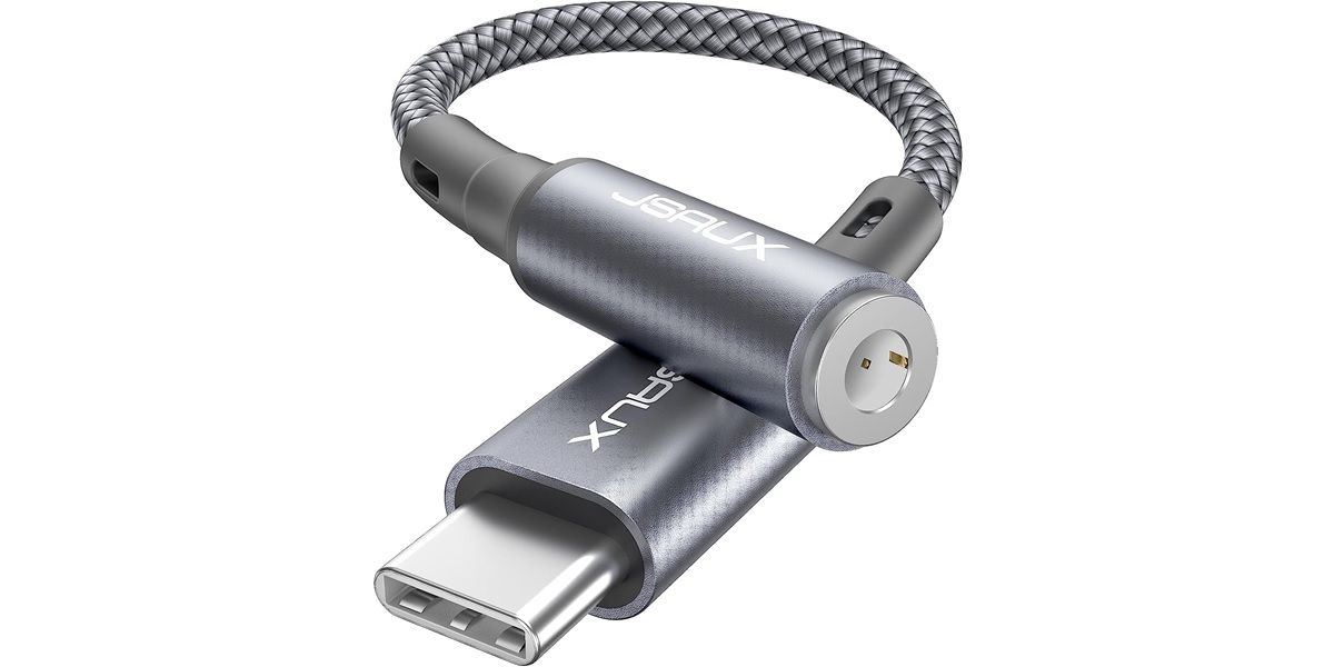 Adaptador USB-C a jack de 3,5 mm duradero de JSAUX