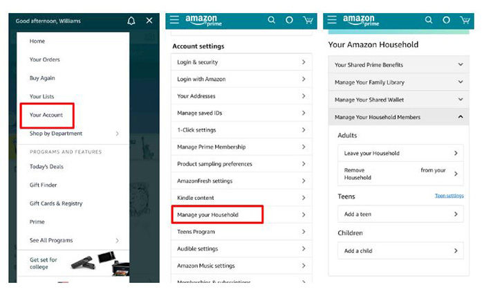 Compartir Amazon Prime Android
