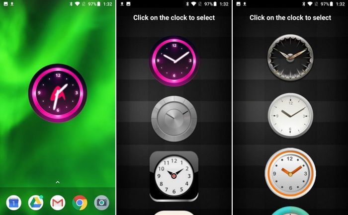Analog clock widgets app