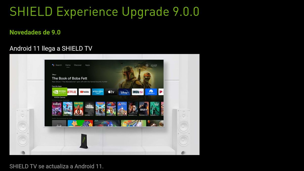 Android 11 llega a Shield tv