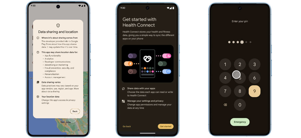 Android 14: seguridad, health connect y PIN de seis dígitos