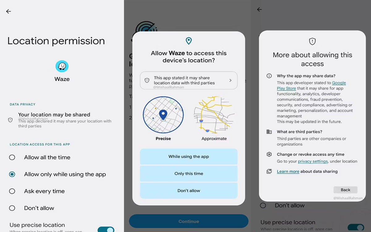 Android 14 te dirá qué hacen las aplicaciones con tus datos de localización