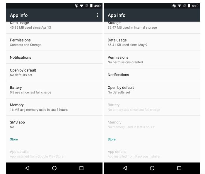 Android Nougat detalles apps
