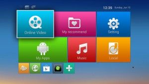 Android TV Box M8 Amlogic s802-menu