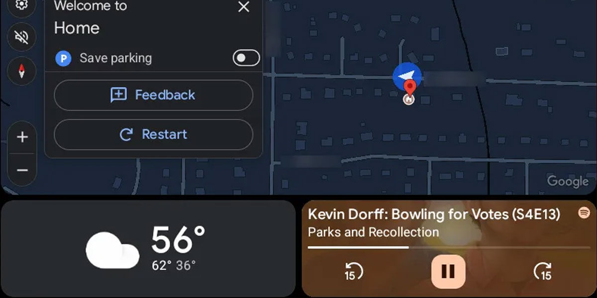 Android Auto ahora te ayudará a ubicarte, por si olvidaste dónde dejaste el coche tras estacionar