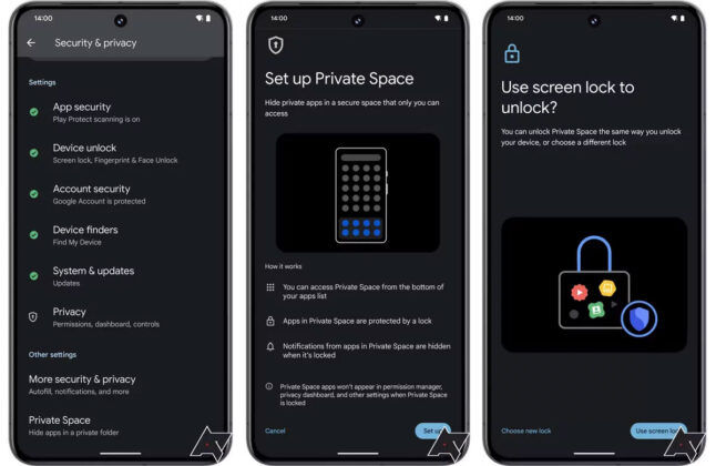 Android prepara un nuevo “Espacio privado” para ocultar las apps que no quieres que otros vean