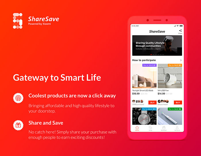 Aplicacion ShareSave Xiaomi