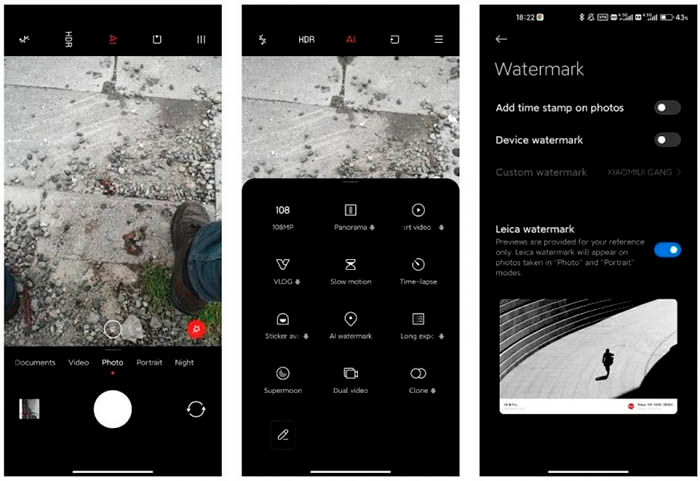 App de camara de Xiaomi y Leica