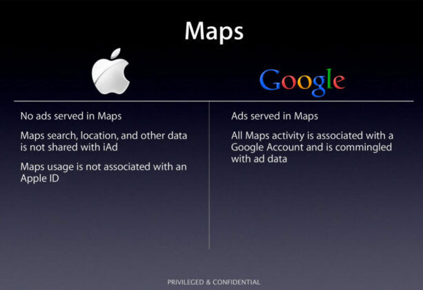 ¿Por qué Apple dice que Android es un dispositivo de rastreo masivo? Maps no contiene anuncios