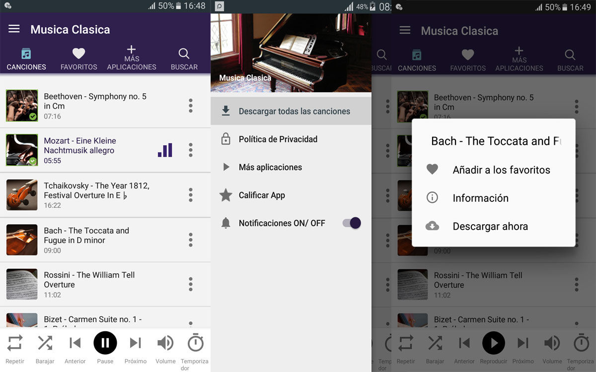Las 6 mejores apps para escuchar música clásica en Android: Música Ckásica