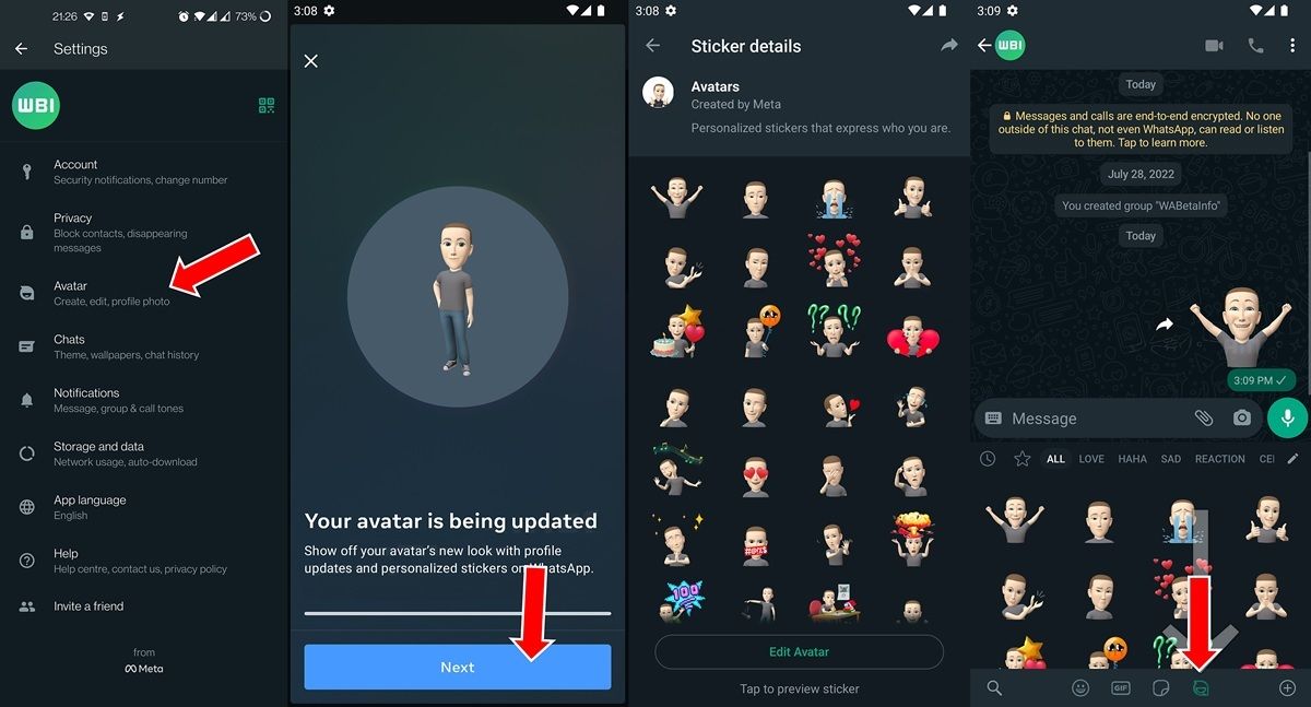 Cómo crear tu avatar personalizado en WhatsApp