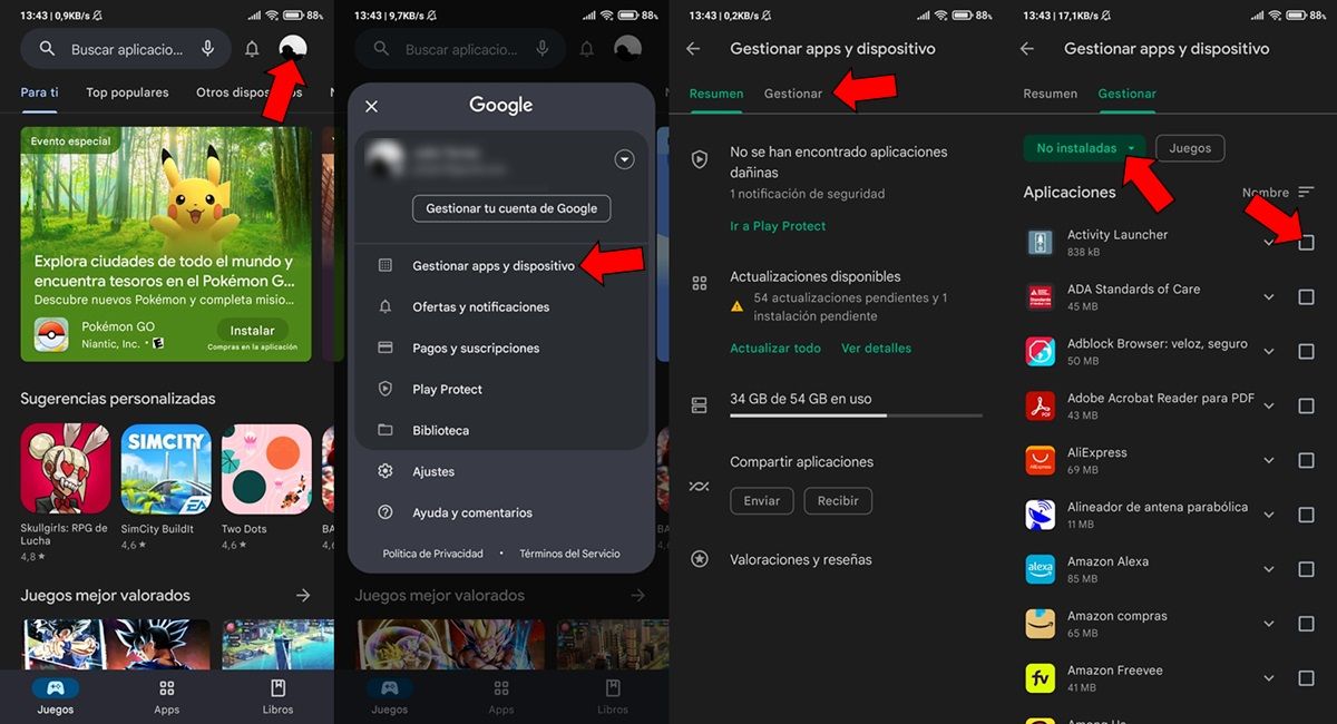 Asi puedes recuperar apps y juegos desinstalados en Android