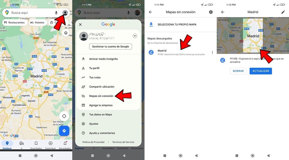 Asi puedes ver los mapas descargados de Google Maps para usarlos sin conexion