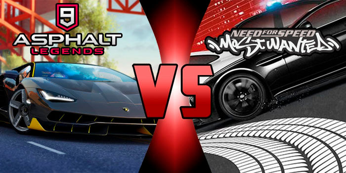 Asphalt 9 vs Need for speed most wanted