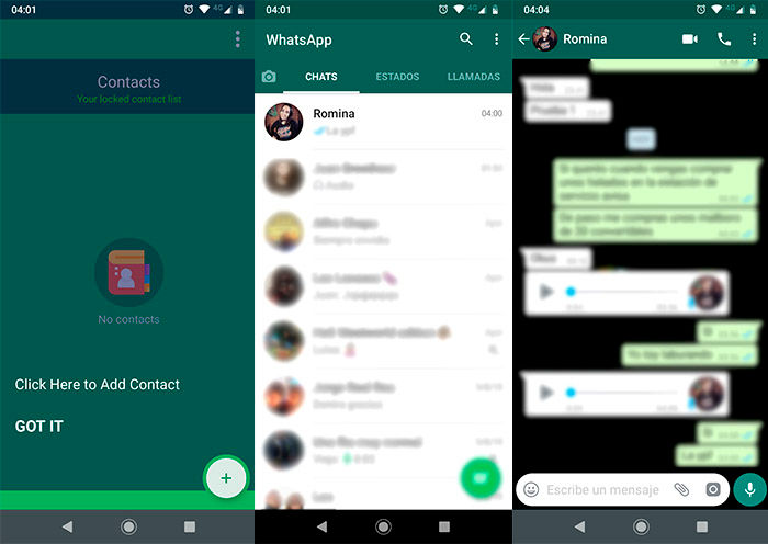 Bloquear los chats con contrasena WhatsApp