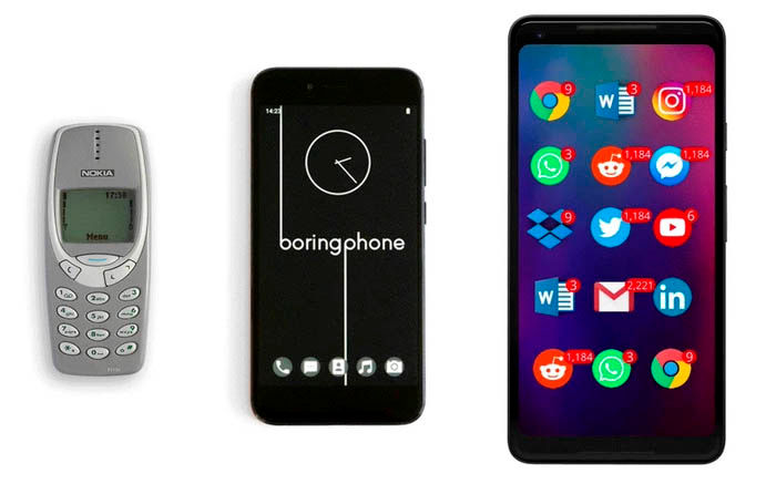 BoringPhone movil minimalista
