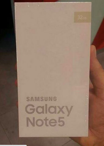 Caja del Galaxy Note 5