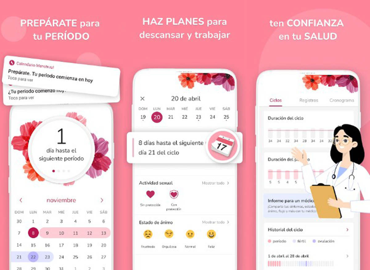 Calendario de la mestruacion App
