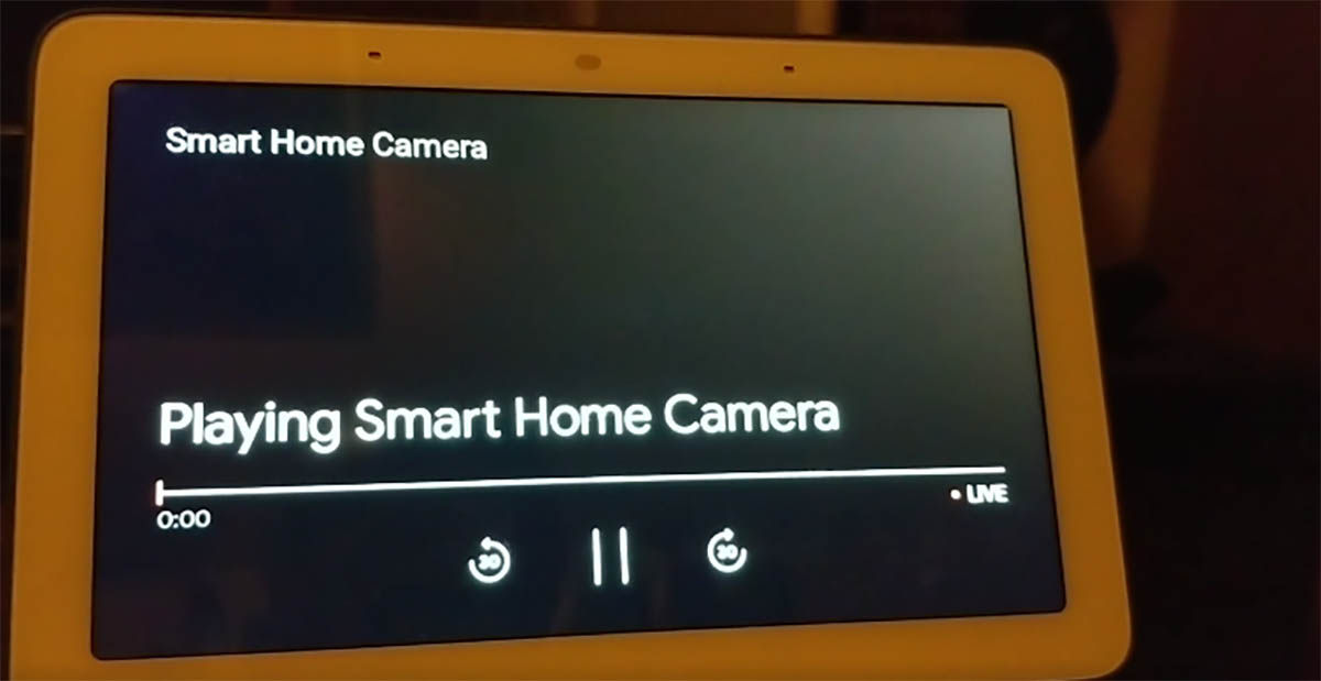 Camara Xiaomi mostrando otra casa Google Nest Hub