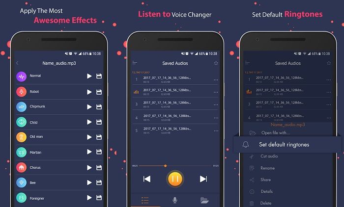 Cambiador de voz quinta app
