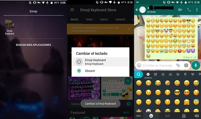 Cambiando de teclado en Android por uno con emojis de iPhone