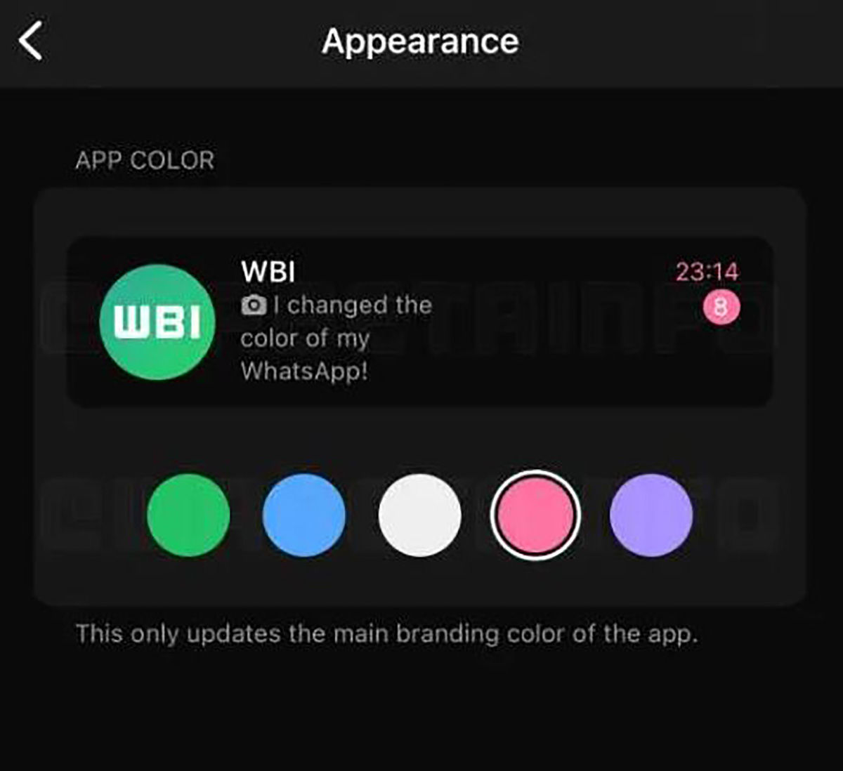 Cambiar el color de WhatsApp será posible