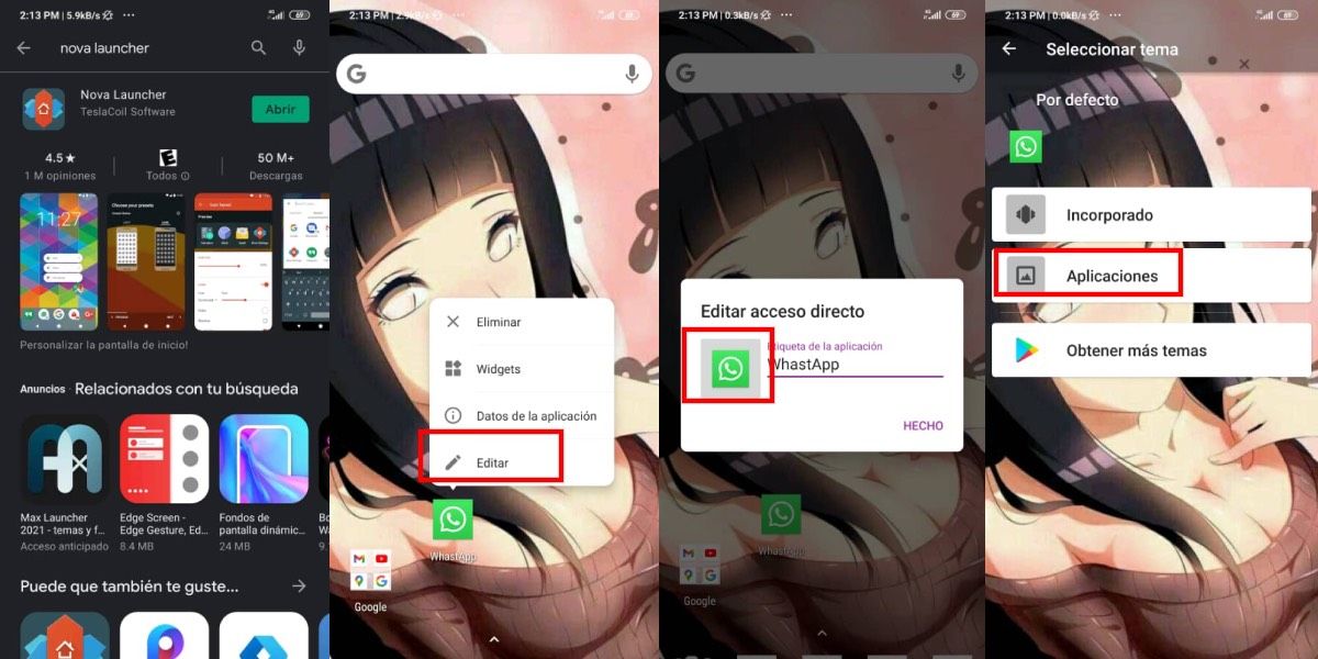 Cambiar el color de Whatsapp