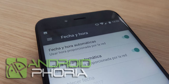 Cambiar fecha hora Android
