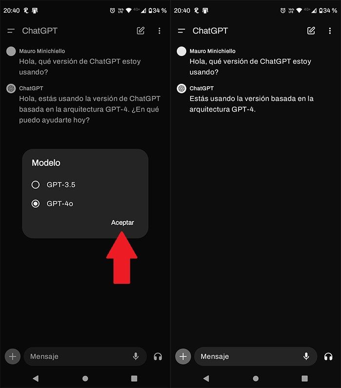 ChatGPT 4o para Android