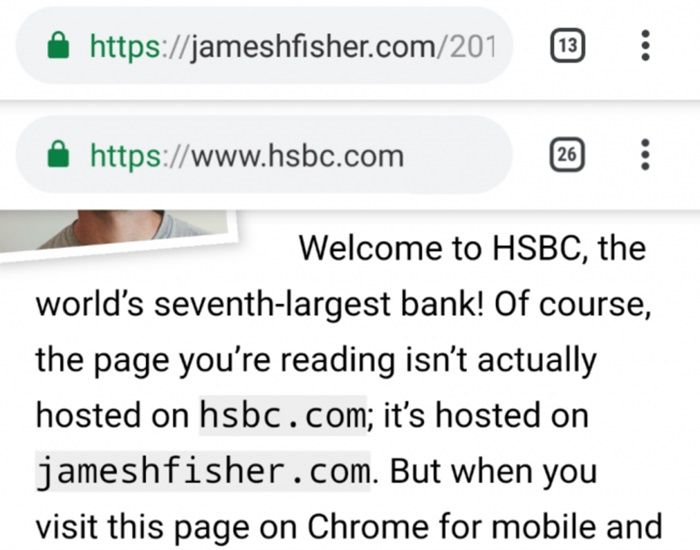 Chrome hack barra de dirección web