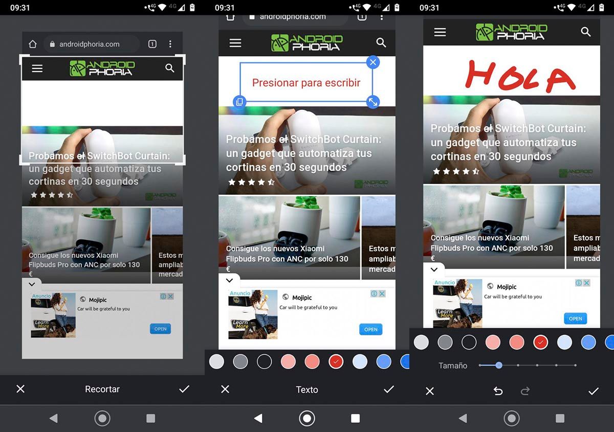 Chrome ya permite hacer y editar capturas de pantalla en Android