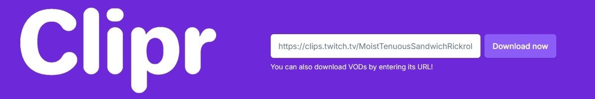 Clipr una web para descargar directos de twitch