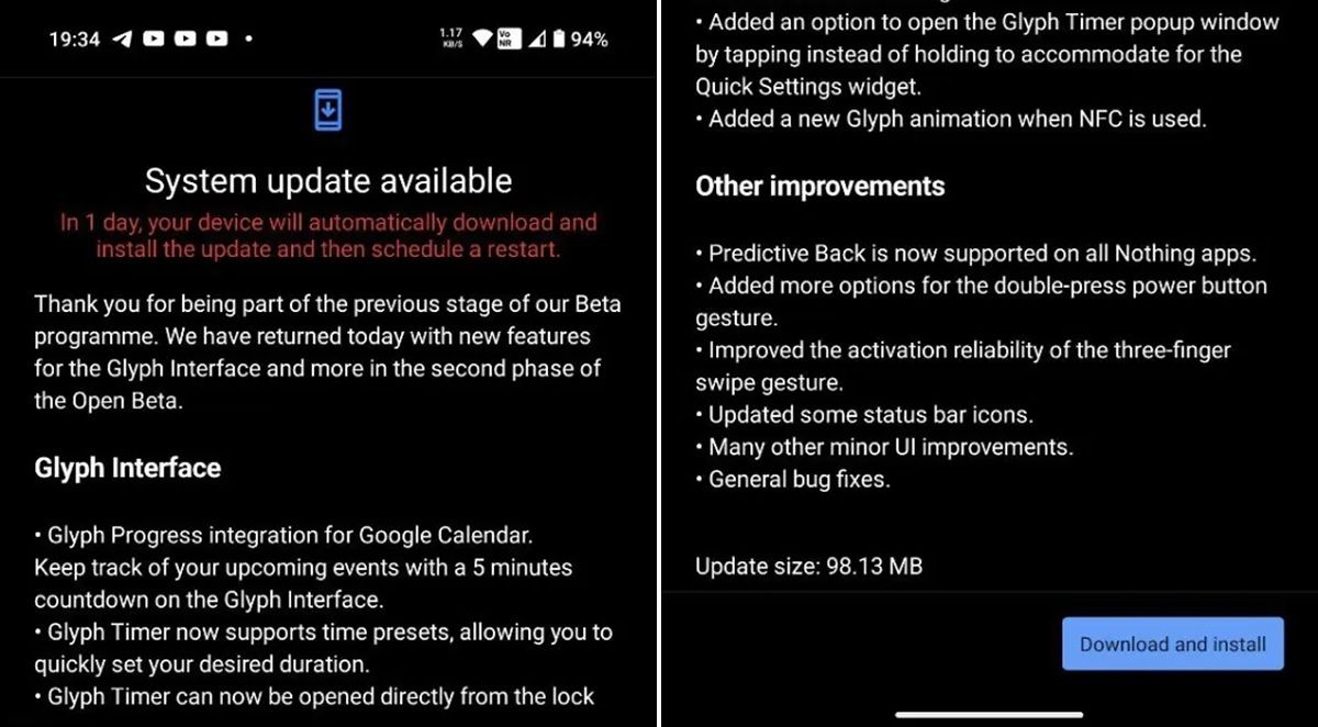 Cómo actualizar el Nothing Phone Nothing OS 2.5 Open Beta 2 basado en Android 14