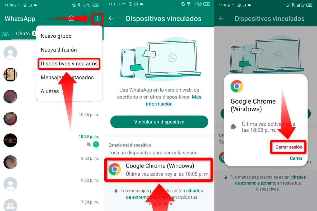 Cómo cerrar WhatsApp Web desde Android e iOS
