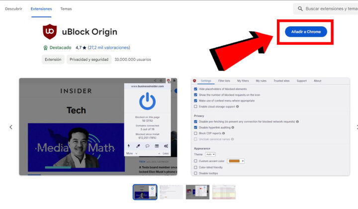 Cómo configurar uBlock Origin para bloquear las publicidades y las advertencias de YouTube 1