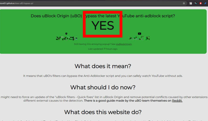 Cómo configurar uBlock Origin para bloquear las publicidades y las advertencias de YouTube 8