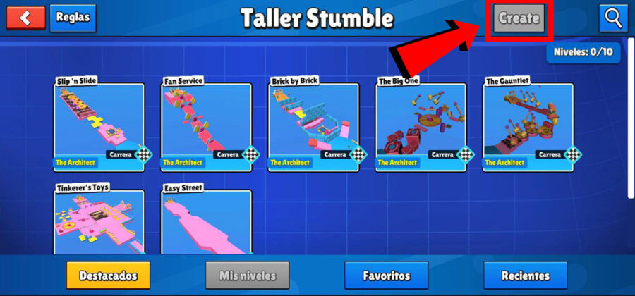 Cómo crear pistas de obstáculos en la Stumble Workshop de Stumble Guys 2