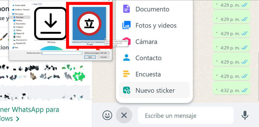 Cómo crear stickers de WhatsApp con fotos en tu PC sin aplicaciones 3