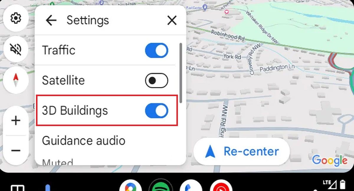 ¿No quieres ver los edificios 3D de Google Maps en tu Android Auto? Así puedes desactivarlos