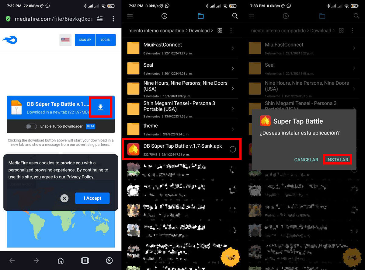 Cómo descargar e instalar Dragon Ball Tap Battle 1.7 APK para Android