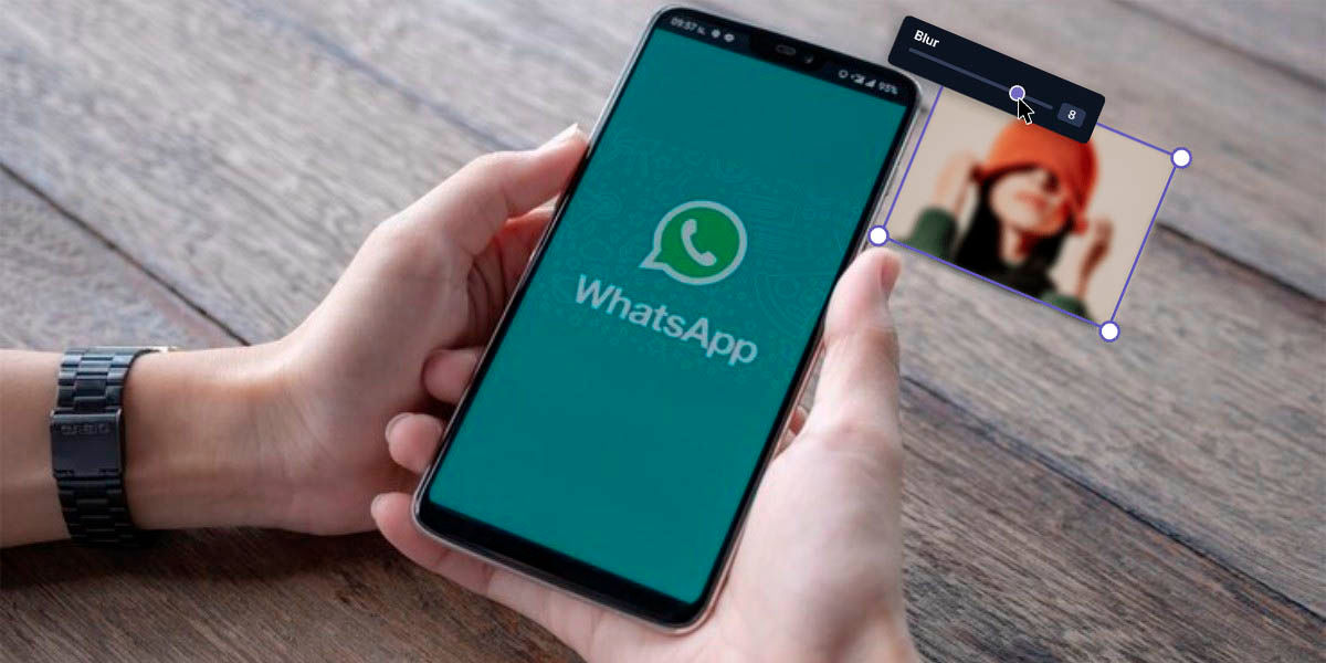 Como difuminar o pixelar fotos en WhatsApp para Android